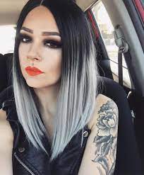 Read on for all the inspiration you need before heading to your stylist 15 Ways To Add Bright Color To Your A Line Bob Haircut Hair Styles Grey Ombre Hair Grey Hair Color
