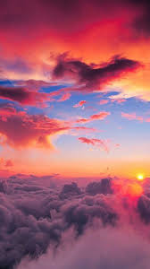 These pictures of this page are about:sunset clouds background. Image Via We Heart It Air Background Clouds Plane Sky Wallpaper Homescreen Lockscreen Beautiful Nature Nature Scenery