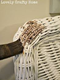 Brown Paint Washing Wicker Mirror White Wicker Furniture Painting Wicker Furniture