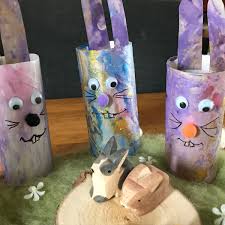 Klorollen Hase Basteln Mit Kindern Fur Ostern Milch Mehr In 2020 Basteln Mit Kindern Hasen Basteln Basteln
