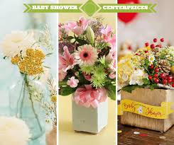 Decorate your baby shower party with these creative centerpieces. Baby Shower Flower Budget Savers Arrangements