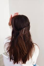 Hairstyles for medium and long hair hey guys! Half Up Bobby Pin Hair Tutorial Treasures Travels