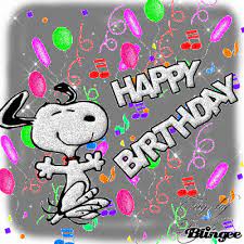 Happy Birthday Funny Snoopy Picture Created By Rcady Using The Free Blingee Photo Editor F Snoopy Birthday Happy Birthday Pictures Happy Birthday Snoopy Images