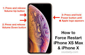 How To Force Restart Iphone Xs Max And Iphone Xs Iphone Iphone Info Phone Hacks Iphone