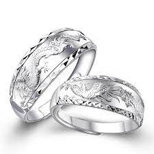 Phoenix And Dragon Ring Men Couple 990 Silver Jewelry Sets Free Shipping 23 00 Dragon Ring Engagement Silver Jewellery Sets Jewelry