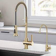 ( 5.0 ) stars out of 5 stars 1 ratings , based on 1 reviews write a review Kraus Kpf 1690 Ff 100bg Britt Commercial Style Kitchen Purita Water Filter Faucet Combo Brushed Gold Amazon Com