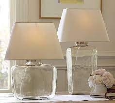 Atrium Glass Table Lamp Pottery Barn 160 I Could Fill It With Stuff Like Jellybeans Glass Table Lamp Table Lamps Living Room Table Lamp