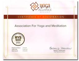 yoga alliance registered yoga in