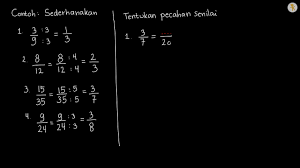 Contoh Soal Pecahan Senilai Youtube