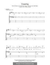 Crawling Linkin Park By B Delson C Bennington J Hahn M Shinoda R Bourdon On Musicaneo Linkin Park Delson Bennington