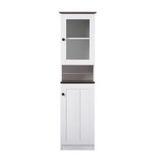 Products for kitchens include faucets, sinks, and soap. Lauren Twotone And Buffet And Hutch Kitchen Cabinet White Dark Brown Baxton Studio Target