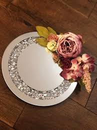 Engagement Ring Plate Ring Bearer Mirror Plate Engagement Ceremony Ring Plate Wedding Decoration Plate Ring Plate Decoration Floral De In 2020 Diy Wedding Ring Personalized Wedding Rings Engagement Decorations