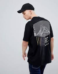 Asos Design Oversized T Shirt With Topographical Back Print In Heavy Weight Jersey Cool Shirts Shirts Clothes