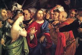 Christ And The Adulteress By Lotto By Lorenzo Lotto Art Print Free Art Prints Hand Painting Art Artwork Painting