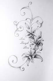 Love The Shading And Detail For Ribs Lilly Flower Tattoo Lillies Tattoo Lily Tattoo