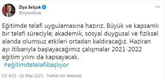 Selçuk, bunu iddia eden her kimse bu iddiaları ispatlaması gerekiyor diye konuştu. Milli Egitim Bakani Ziya Selcuk Tan Yeni Aciklama Egitimde Telafi Uygulamasina Haziriz