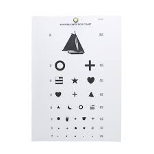 kindergarten eye chart 10 distance eye cards eye