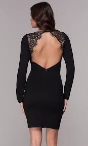 Open Back Long Sleeve Short Cocktail Party Dress Backless Cocktail Dress Bodycon Dress Parties Long Sleeve Homecoming Dresses