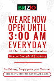Brizio Pizza Santa Ana We Are Open Till 3am Good Pizza Pizza Restaurant Pizza Delivery