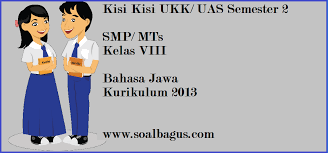 Soal uas bahasa jawa kelas 8 semester 2. Kisi Kisi Ukk B Jawa Kelas 8 Smp Mts Kurikulum 2013 Soalbagus Com