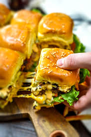 Loaded Juicy Lucy Sheet Pan Sliders Host The Toast