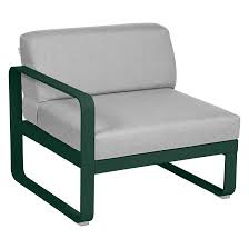 bellevie 1 seater left module fermob outdoor lounge