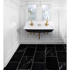 By taking proper care of the stone, including removing scratches, your marble can stay in great shape for many years to come. Sable Black Polished Marble Tile Black Marble Bathroom Black Bathroom Floor Tiles Black Tile Bathrooms
