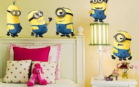 Wow 13 Wallpaper Dinding Kamar Minion Import Good Quality Wall Stiker Film Minion Stiker Dinding Kamar Anak Dekorasi Rumah D Di 2020 Decal Dinding Dinding Kamar Anak
