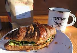 Fresh Pour Over And Breakfast Sandwich At Tofitian Cafe Tofino Island Food Tofino Tofino British Columbia
