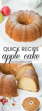 A Quick A Simple Bundt Cake Recipe With Apples A Soft And Moist Cake With Fresh Apples Apple Cake Apple Cake Recipe Easy Apple Recipes Apple Cake Recipes