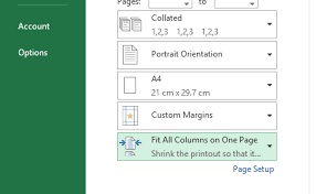 Once set, excel would consider this print area as the part that is meant to print and would ignore the other data on the sheet. How To Set Fit All Columns On One Page In Print Tab Stack Overflow