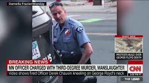George floyd and the former minneapolis police officer seen in a video with his knee on floyd's neck before he died worked at the same nightclub, according to the floyd, who santamaria called a great guy known for his big smile, often worked as an extra security guard on tuesdays when the club held. Officer Who Held Knee On George Floyd S Neck Charged With Third Degree Murder Manslaughter Cnn Video