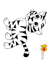 Use your mouse to color online the picture «a cute cartoon tiger», or print out a black & white coloring sheet and color it with your crayons & paints! Tiger Coloring Page Animal Coloring Pages Tiger Drawing For Kids Tiger Coloring Page Tiger Coloring