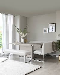 The aver oak and white extending dining table is one of our top picks for creating a simple and fresh look, without breaking the bank! Light Grey Gloss Extending Dining Table Seats Up To Ten People Danetti