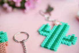 Schlüsselanhänger selber machen mit perlen. Diy Challenge Perlen Metall Kaktus Schlusselanhanger Mit Bugelperlen Mein Feenstaub
