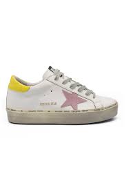 Explore the official golden goose website and discover our collection of sneakers, clothing, accessories and bags. Women S Luxury Sneakers Golden Goose Hi Star Sneakers Pink And Yellow Details