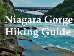 As remnants of summer vegetation still cover the forest floor, signs cover the entrance to the trail. Niagara Gorge Hiking Guide Hiking Human