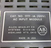 Allen Bradley 1777-IA 120V AC Input Module 1777IA