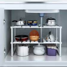 us 2 tier sink rack under cabinet
