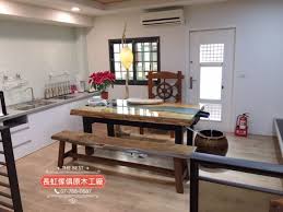 苗栗柯公館 原木流水茶桌 home decor dining bench home