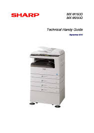 Current sharp windows 8 ® operating system print drivers are compatible with the windows 10 ® operating system with the following minor limitations: Sharp Mx M200d Mx M200dk Serv Man16 Technical Bulletin View Online Or Download Repair Manual Starting Powder List This List Takes Priority Over Information In Service Manuals
