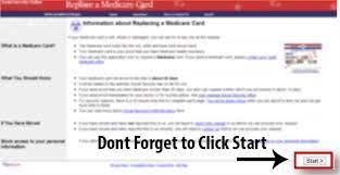 On the medicare homepage select my card. Medicare Lost Cards