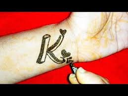Fancy K Letter Henna Tattoo Alphabet K Mehndi Design Youtube Alphabet Tattoo Designs Mehndi Designs Henna Tattoo Designs