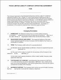 Protect multiple assets with one llc. Texas Llc Operating Agreement Template Deeql Unique Texas Llc Operating Agreement In Word And Pdf Formats Texas Business Agreement Templates