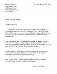 Modèle de lettre de motivation pour une demande de stage commercial. Exemple Lettre De Motivation Bac Pro Assp Lettre Type Shanys Tsla