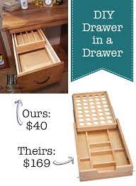 Diy Drawer In A Drawer In 2020 Diy Drawers Farmhouse Diy Projects Diy Organization