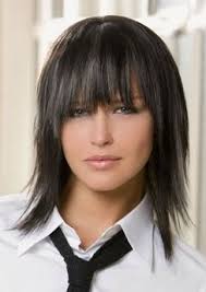 Coupe De Cheveux Mi Long Degrade Avec Frange Coupe Cheveux Mi Long Cheveux Mi Long Coupe De Cheveux