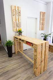 table haute avec des palettes pallet furniture bar table pallet furniture pallet bar diy