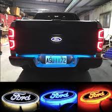 4d Led Car Front And Rear Logo Light Badge Lamp Emblem Sticker For Ford Wish In 2020 Cool Truck Accessories Ford F150 Accessories Truck Accessories Ford
