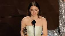 Emma Stone Wins Oscar for Best Lead Actress in 'Poor Things'